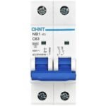Disjoncteur Chint NB1-63 2P 6A C